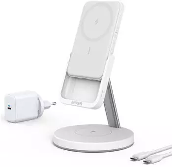Anker 633 Magnetic Wireless Charger (MagGo) Dolomite White
