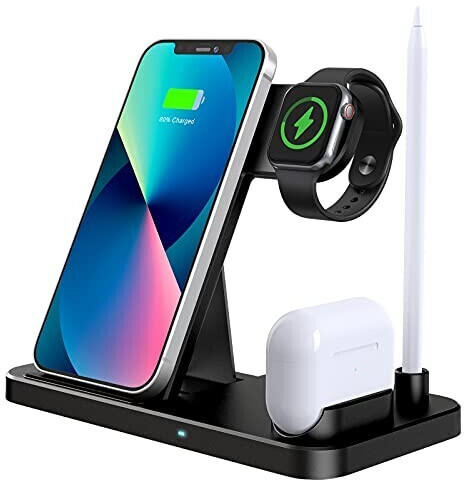 Lechly 4in1 Wireless Charger Station 18W Schwarz