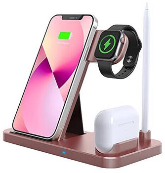 Lechly 4in1 Wireless Charger Station 18W Pink