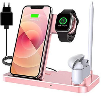 Lechly 4in1 Wireless Charger Station 18W Rosa