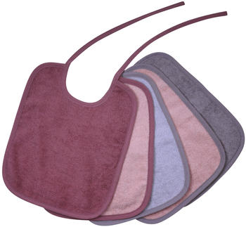 Wörner Südfrottier Bindelätzchen 5er-Pack altrosa
