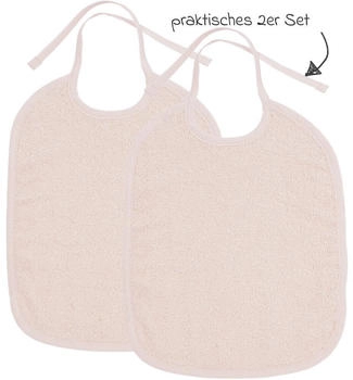 Meyco Baby Lätzchen 2er Pack Basic Frottee soft pink