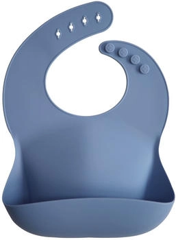 Mushie Silikonlätzchen Powder Blue