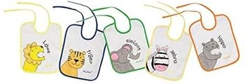 Playshoes Binde-Lätzchen 5er Pack Zootiere (507145)