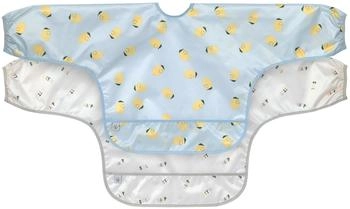 Lässig 2er-Pack Ärmellätzchen mit Auffangschale lemon