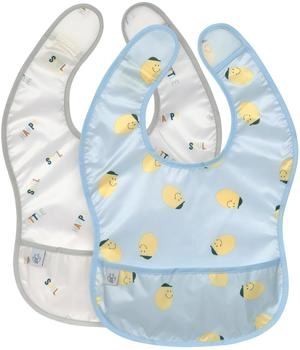 Lässig Klett-Lätzchen 2er Pack Lightweight Bib Happy Fruits Lemon