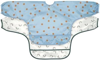Lässig Lätzchen Langarm Happy Rascals Smile Sky Blue 2er Pack