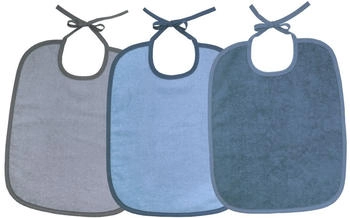 Wörner Südfrottier Bindelätzchen 3er Pack stahl