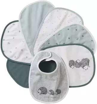 Vertbaudet Baby-Lätzchen aus Bio-Baumwolle, 7er-Pack, grün (Lovely Nature)