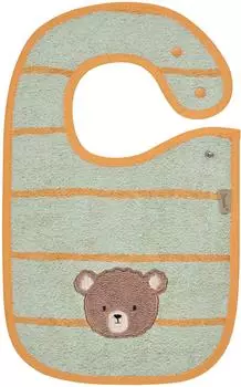 Sterntaler Lätzchen Bär Bo mit Druckknopf, Baumwolle, mintgrün (7032636)