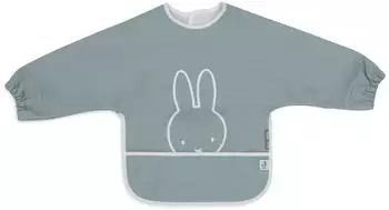Jollein Miffy Peekaboo Lätzchen mit Ärmeln, wasserdicht, sea green (029-869-68043)