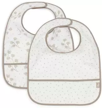Jollein Lätzchen Leafy Dreams, 2er-Pack, wasserdicht (029-864-68105)