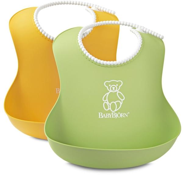Babybjörn Weiches Lätzchen 2er Pck gelb/grün