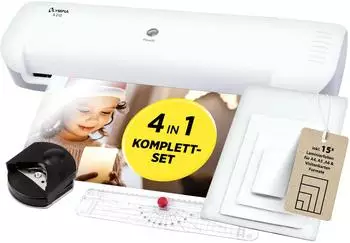 Olympia A210 4in1 Laminiergerät A4 mit Papierschneider & Eckrunder (3150)