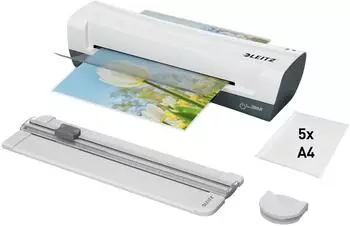 Leitz iLAM Home Laminiergerät-Set A4, weiß/grau (74340001)