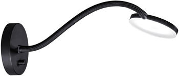 Holtkötter Flex W LED-Wandleuchte-Schwarz/Schwarz-mit LED (2700K)