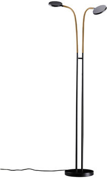 Holtkötter Flex Twin LED-Leseleuchte-Schwarz-Sand-mit LED (2700K)