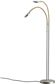 Holtkötter Flex Twin LED-Leseleuchte-Aluminium matt-Sand-mit LED (2700K)