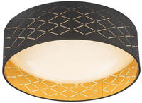 GLOBO LIGHTING LED Deckenleuchte "CLARKE" LED-Modul 1 Stk. Warmwei&szlig; Deckenlampe,