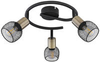 GLOBO LIGHTING Deckenstrahler "FIASTRA" E14 1 Stk. Deckenspot/schwarz/Schirme aus
