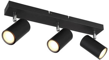 Globo 57911-3B Spotlight ROBBY 3xGU10/35W/230V schwarz