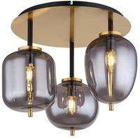GLOBO LIGHTING Deckenleuchte "BLACKY I" E14 1 Stk. H&auml;ngeleuchte Messing matt,