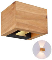 GLOBO LIGHTING LED Wandleuchte "ALINA" LED-Modul 1 Stk. Warmwei&szlig; W&uuml;rfelf&ouml;rmig,