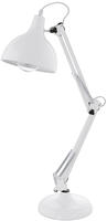 EGLO Tischleuchte "BORGILLIO" E27 1 Stk. Vintage Schreibtischlampe aus Stahl, E27,