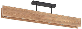 Lindby Malwin Holz-Deckenleuchte, lang, 6-fl. GU10