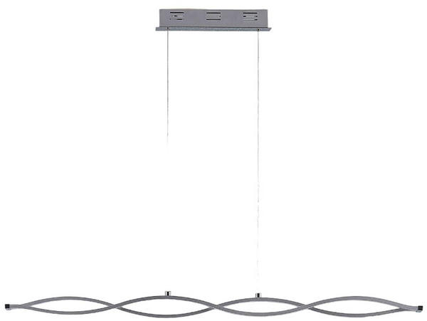 Lucande LED-Balkenpendelleuchte Roan, wellenförmig