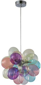 Lucande Diborah Hängeleuchte, bunt, Ø 40 cm