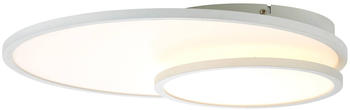 Brilliant LED-Deckenlampe Bility, rund, Rahmen weiß F