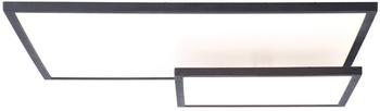 Brilliant LED-Deckenlampe Bility, Länge 62 cm Rahmen schwarz F