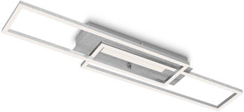 Briloner LED-Deckenleuchte Frame Mid, 3.000 K, aluminium