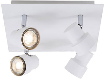 Briloner LED-Deckenlampe 2861-046, schwenkbar, 4-fl., weiß
