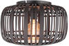 Brilliant Deckenlampe Woodrow mit Bambus-Käfigschirm
