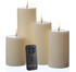 Deluxe Homeart MIA Echtwachs 4-tlg creme