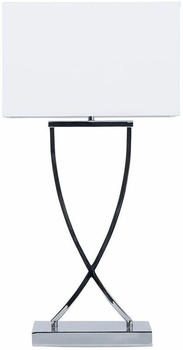 Beliani Tischlampe Tischlampe weiß 62 cm rechteckig YASUNI