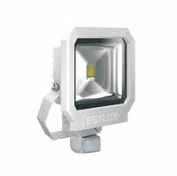 Esylux - Ofl/afl Sun Led-strahler 50w 1 Led Wei&szlig; Matt + Bewegungsmelder