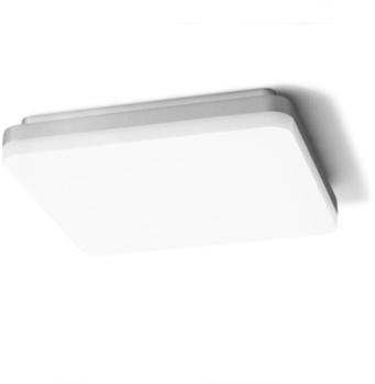 Sigor Square 26 LED-Deckenleuchte-Weiß/Silber-18 W-mit LED (3000K)