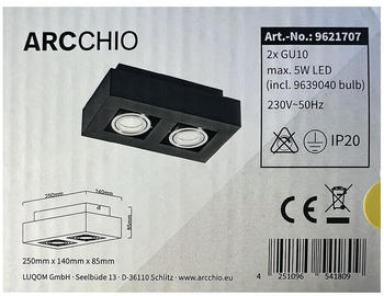 Arcchio Deckenleuchte VINCE 2xGU10/5W/230V