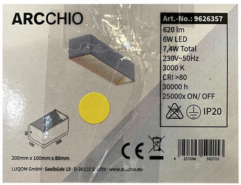 Arcchio LED-Wandleuchte KARAM LED/6W/230V