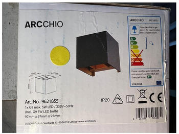 Arcchio LED-Wandleuchte ZUZANA 1xG9/3W/230V