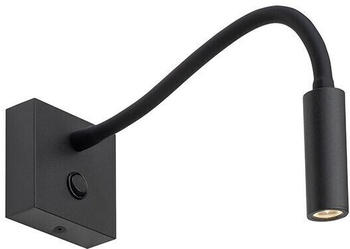Lumexx Antidark Flex LED-Wandleuchte-Schwarz-mit LED (2700K)