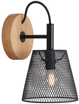 Briloner Wood & Style 2077 Wandlampe mit Streckmetallschim