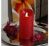Marelida LED Kerze Twinkle Echtwachs H15cm rot (480598-1)