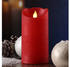 Marelida LED Kerze Twinkle Echtwachs H15cm rot (480598-1)