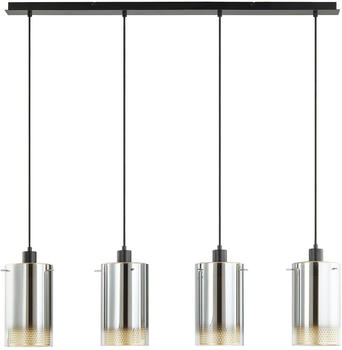 Lucande Sterzy Hängeleuchte Glas Vierflammig