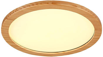 Lucande Joren LED-Deckenleuchte rund Holz Ø 48 cm