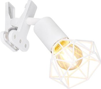 Globo 54802WK Wandlampe mit Klemme XARA I 1xE14/40W/230V weiß